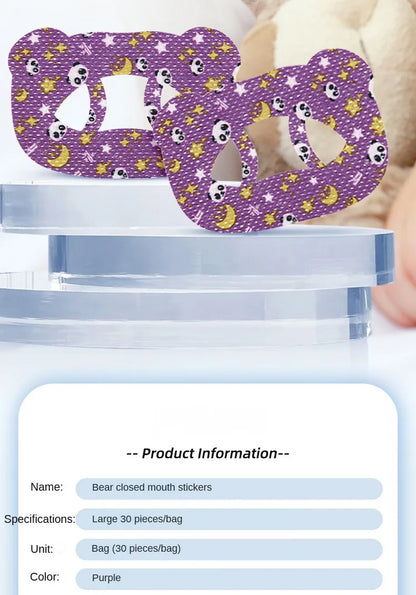 30Pcs Anti-Snoring Stickers Children Adult Night Sleep Lip Nose Breathing Improving Patch Mouth Correction Orthosis Tape