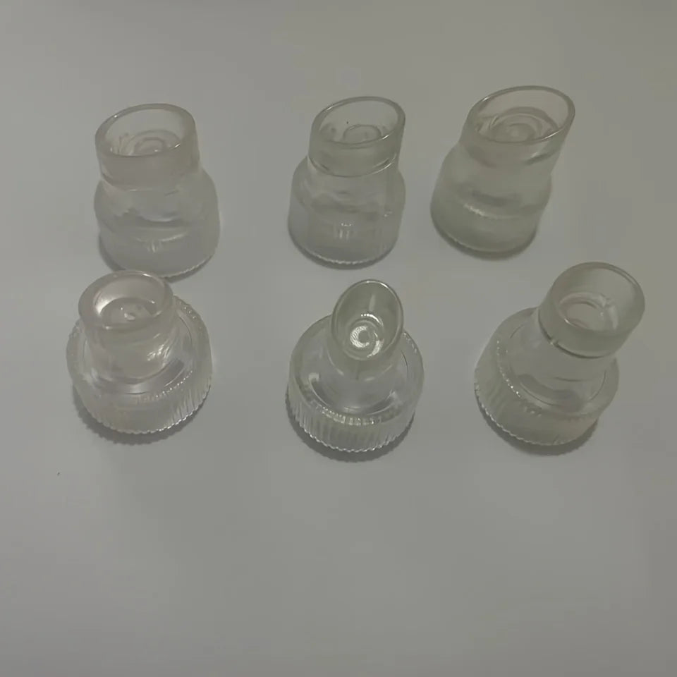 6Pcs Bubble Tip Replacement Heads For Plastic Skin Peeling Hydro Oxygen Cleaning Facial Machine Blackhead Extractor Nozzle