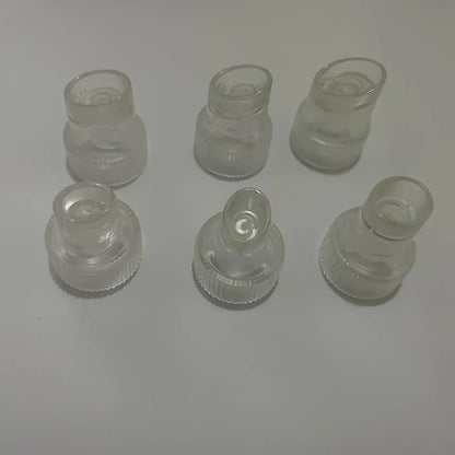 6Pcs Bubble Tip Replacement Heads For Plastic Skin Peeling Hydro Oxygen Cleaning Facial Machine Blackhead Extractor Nozzle