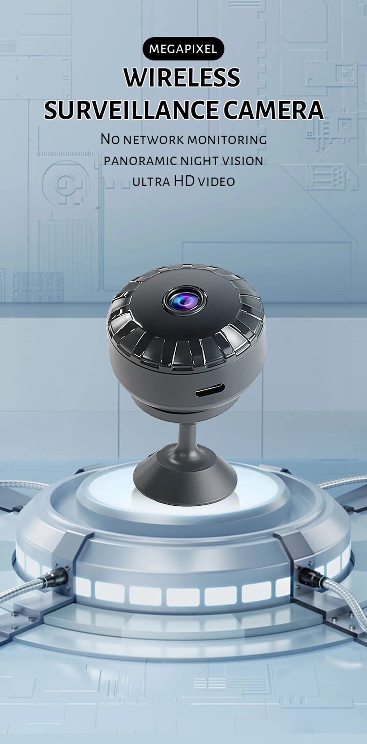 WiFi Mini Camera Security Protection Camera Smart Home Wireless Video Recorder Baby Monitoring Camera for Infants And Pets