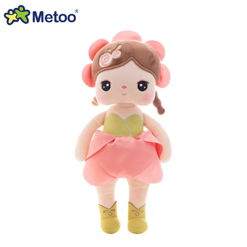 Metoo Doll  plushie kawaii Flower Fairy Angela Plush Toys Pillow Cartoon Decoration Gift For Kids Friends