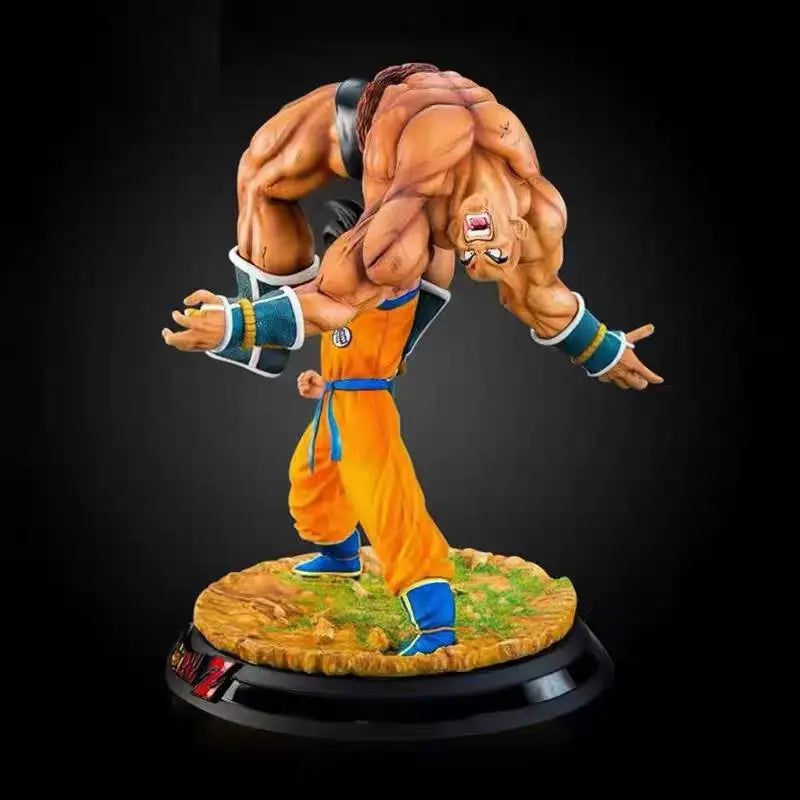 Dragon Ball Z Goku Carrying Nappa Statue 19cm Classic Scene GK Figure Anime Collectible Model Toy Desk Decor Ornament Boys Gift