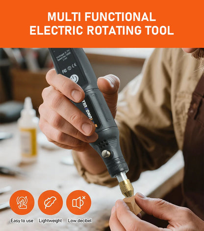 Mini Lithium Electric Drill 3.7V Cordless Rotary Tool for Engraving, Sanding, Polishing, Carving, Cutting, DIY Crafts