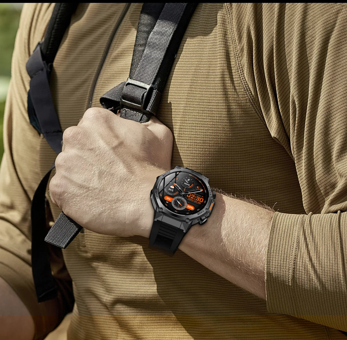 LIGE Nowy Smartwatch Męski 800 mAh Ultra Długa Żywotność Baterii Wodoodporny Zegarek Sportowy Outdoor Połączenia Bluetooth Wojskowy Smartwatch 2025