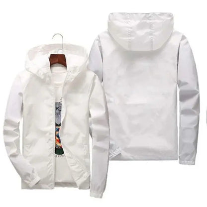 Customized Travel Team Zipper Jacket, Men's and Women's Hooded Unisex UV Resistant Waterproof Jacket, Outerwear, Spring, Summer,