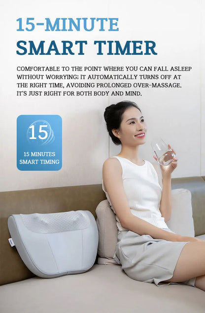 Haier Cervical Neck Massager Pillow Back Muscle Massagers Machine 3D Stereo Electric Massage Device Relax Tool