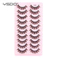 Lashes 3/10 Pairs Half Lashes Cat Eye Natural Long Lashes 3D Mink Eyelashes Full Strip Lashes Makeup Extension Tools