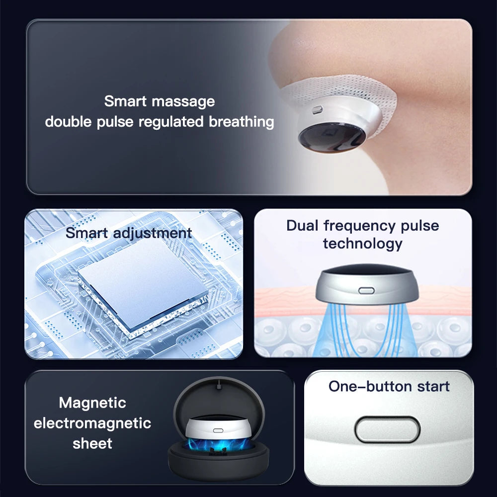 Anti-Snoring Devices Intelligent Throat Massger Ultralight Magnetic Anti Snore EMS Apnea Guard Night Snore Stopper Sleeping Care