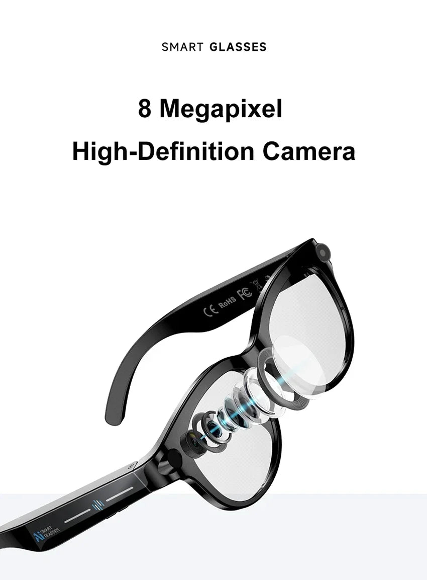 Xiaomi Smart AI Glasses 800W Shooting Camera HD Photo Video Voice Call Translation Waterproof Bluetooth Motorcycle Glasses 2026