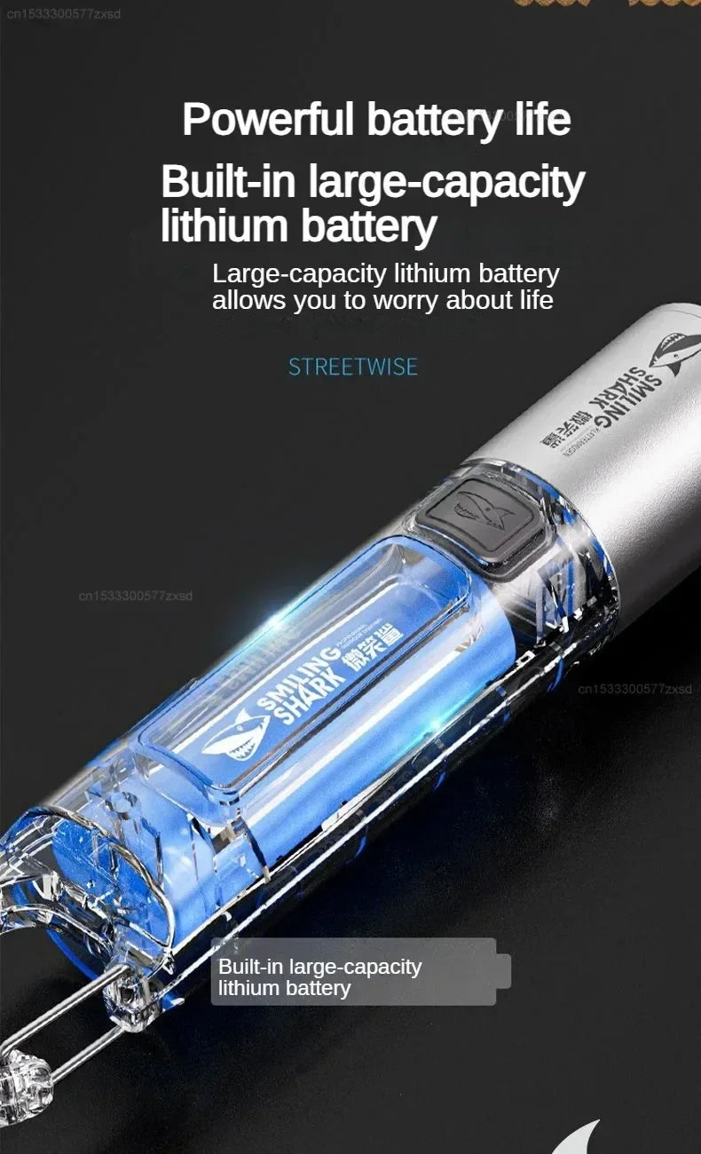 Outdoor Strong Lights Flashlight Camping Emergency Household High Brightness Multifunctional Rechargeable With Side Light