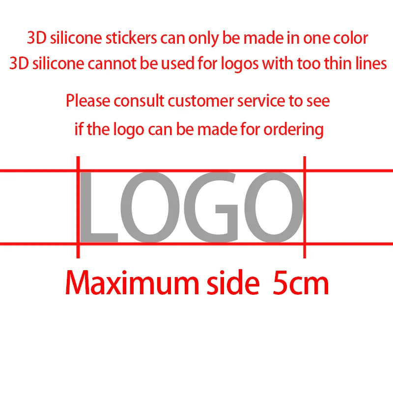 10PCS Customized Brand 3D Silicone One Color HTV Heat Transfer Printing Raised Personalized Logo Clothing Label T-Shirt Sticker