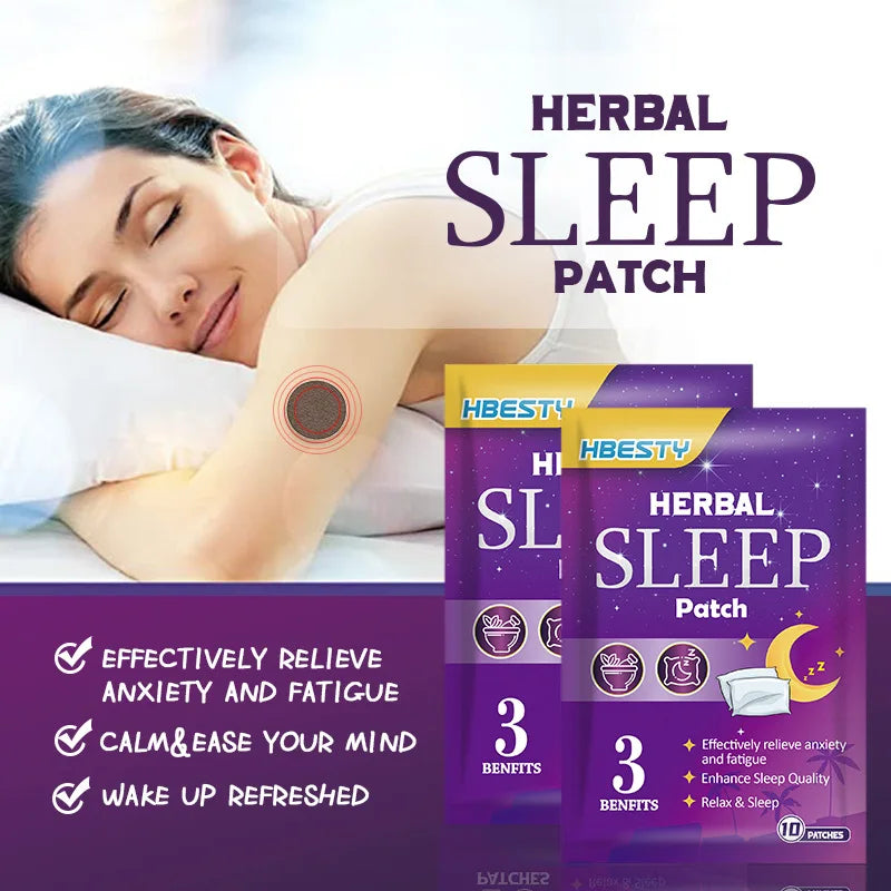 10pcs Insomnia Relief Patches Relaxation Sleeping Massage Natural Sleep Aid Sticker Beauty Health Insomnia Treatment For Adults