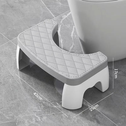 1 Pcs Anti-Slip Toilet Stool Thickened Bathroom Footstool Ergonomic Potty Step Helper Under Desk Footrest for Adults Kids