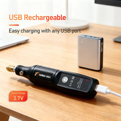 Mini Lithium Electric Drill 3.7V Cordless Rotary Tool for Engraving, Sanding, Polishing, Carving, Cutting, DIY Crafts