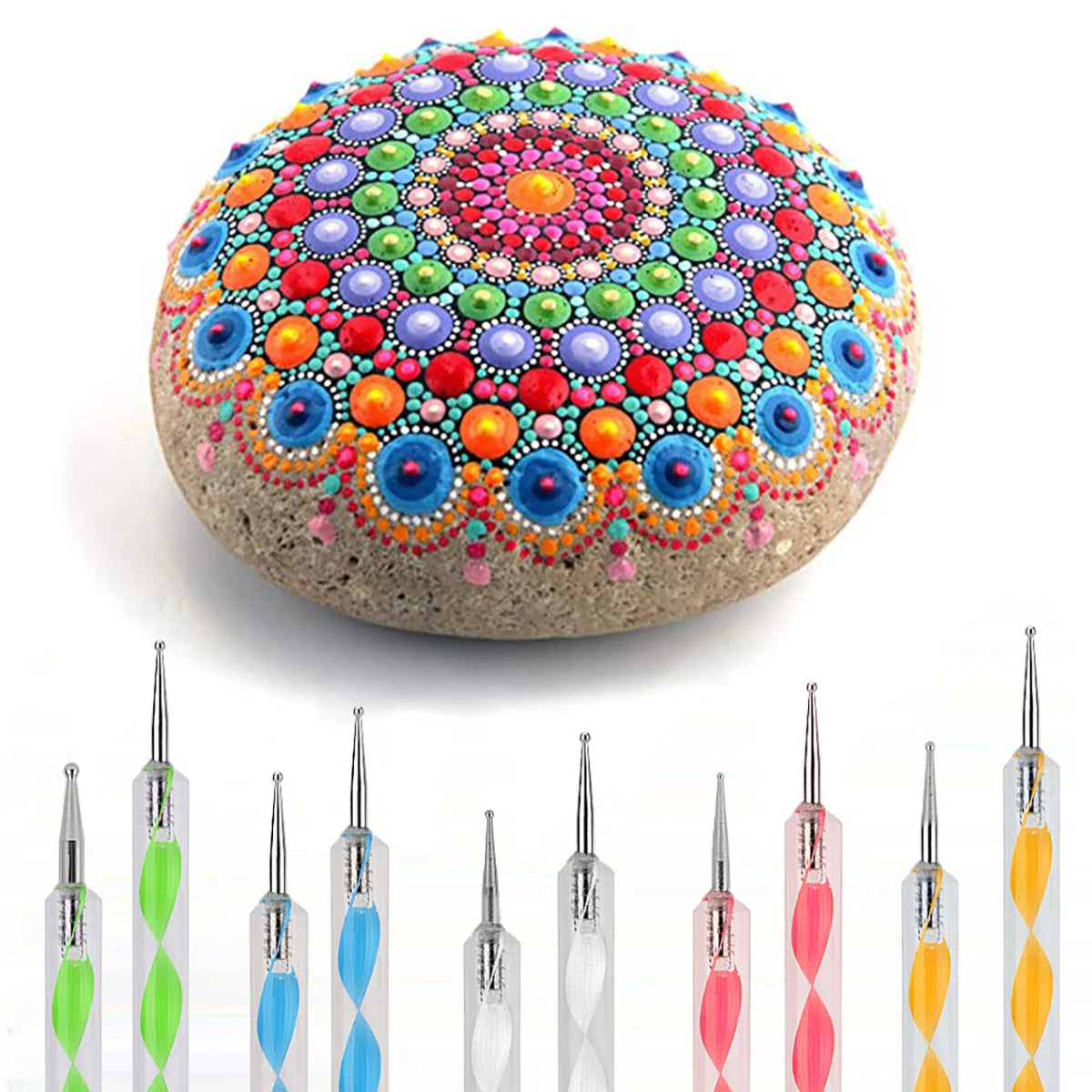 Mandala Dotting Tools for Rock Painting Kits Dotting Art Pen Paint Stencil Drawing Stylus Brush Art Supplies Mandala Art Tool