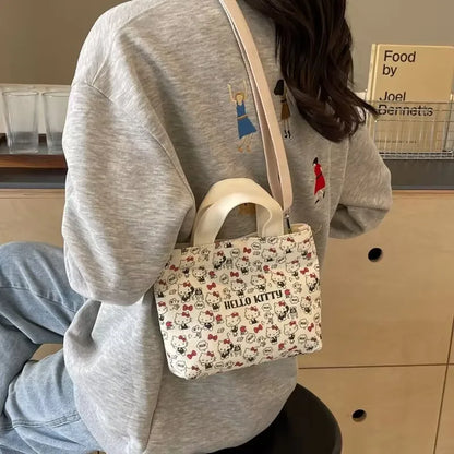 Sanrio Hello Kitty Single Shoulder Bag Fashion Handbag Casual Crossbody Bag