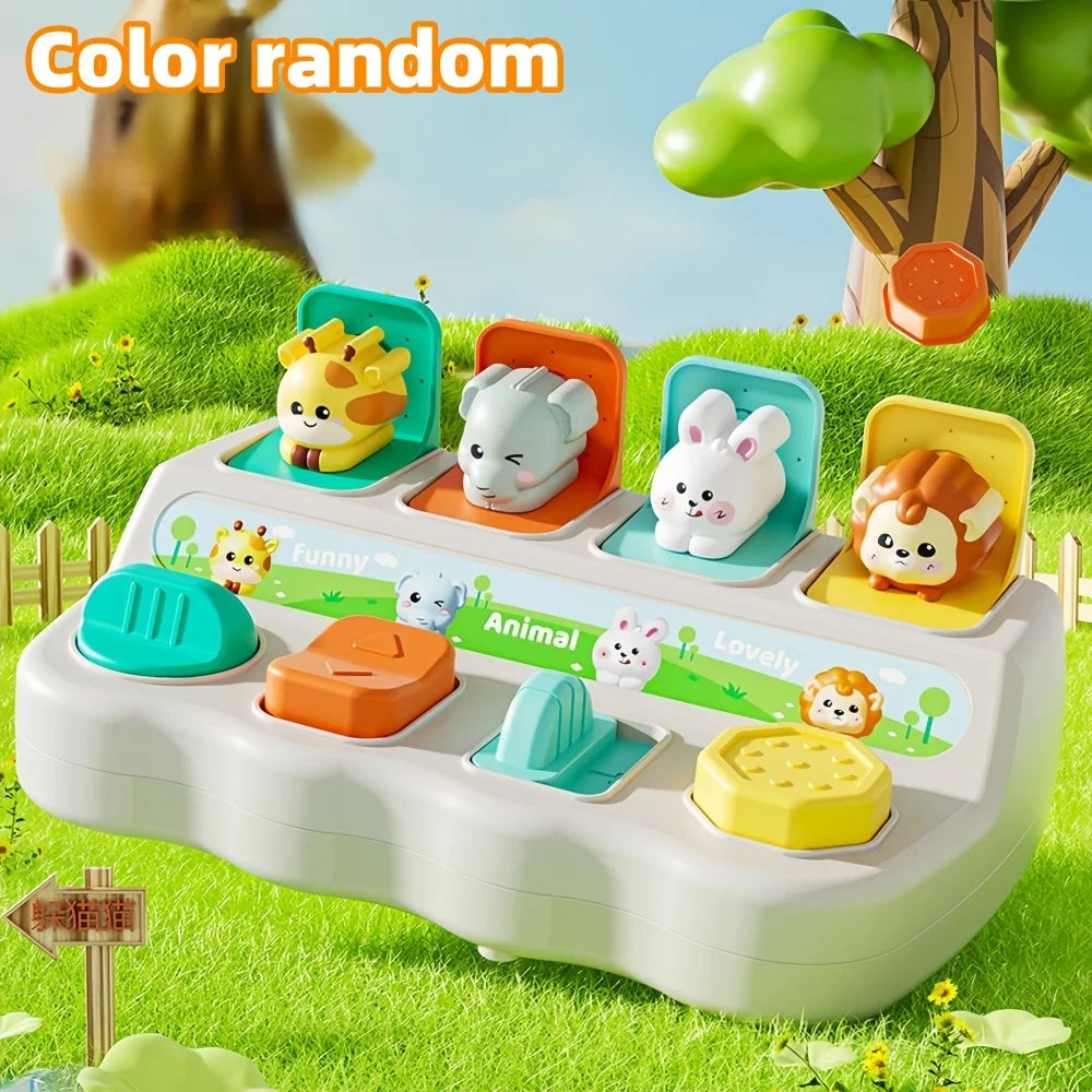 Toddler Toys, Baby Toy, Q Pet Machine Box, Early Education Puzzle and Cognitive Training Baby's Finger Flexibility Machine Box T