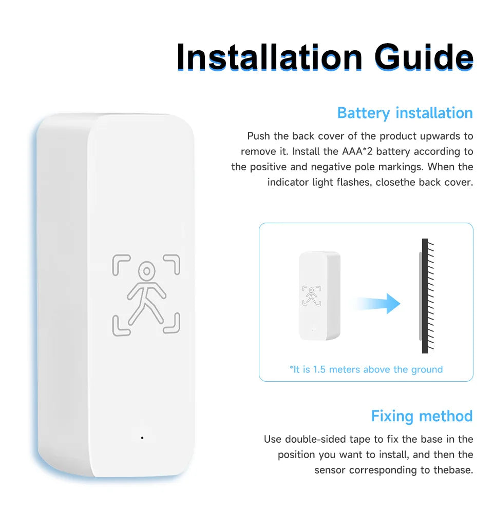 Tuya 10G Mmwave Human Motion Sensor Zigbee Smart Presence Detector Indoor Security Alarm System With App Control