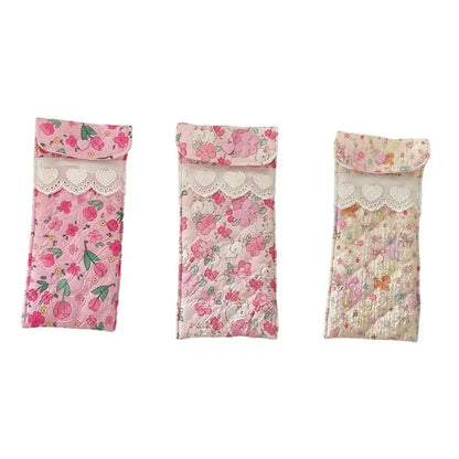 Stylish Quilted Glasses Holder Cute Kawaii Pouch Soft and Fun for Sunglasses and Eyeglasses