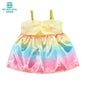 Fits 17-18inch American Doll and New Born Doll Clothes Fashion Dresses, Hooded Jumpsuit, Cardigan Strap Skirts Toys Gifts