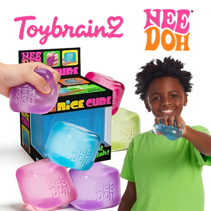 Nee Doh Nice Cube Sensory Stress Reliever Fidget Tool for Anxiety & Focus Desk Sensory Cube for Adults & Kids