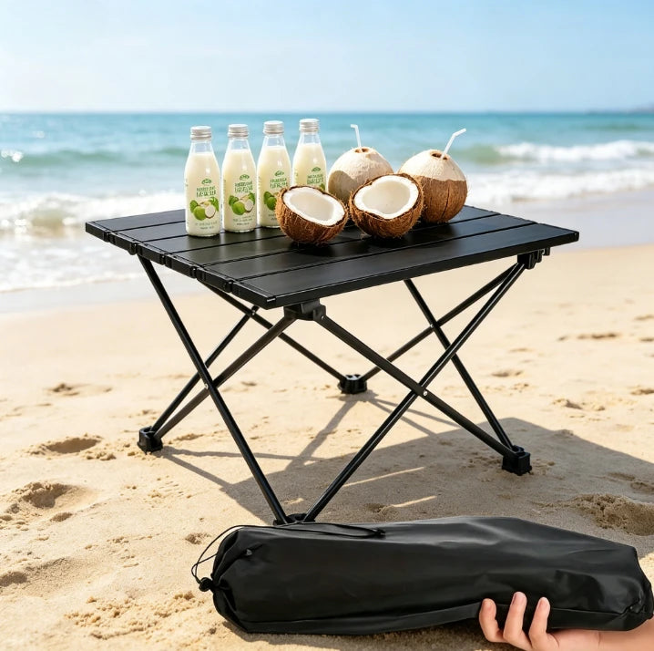 Compact Collapsible Outdoor Desk Foldable Camping End Stand Mini Beach Picnic Table Light Portable Equipment Small Outdoor Table
