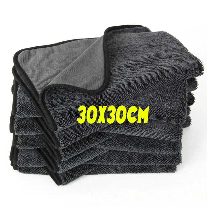 Car Wash Towel 1200GSM Double Sided Towel Car Detailing Twisted Braid Cloth Super Absorbent Rag for Car Home Washing Accessories