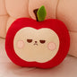 Squishy Red or Green Apple Plush Toy Pillow Stuffed Soft Fruit Apple Doll Cute Huggable Pillow Kids Christmas Birthday Gift