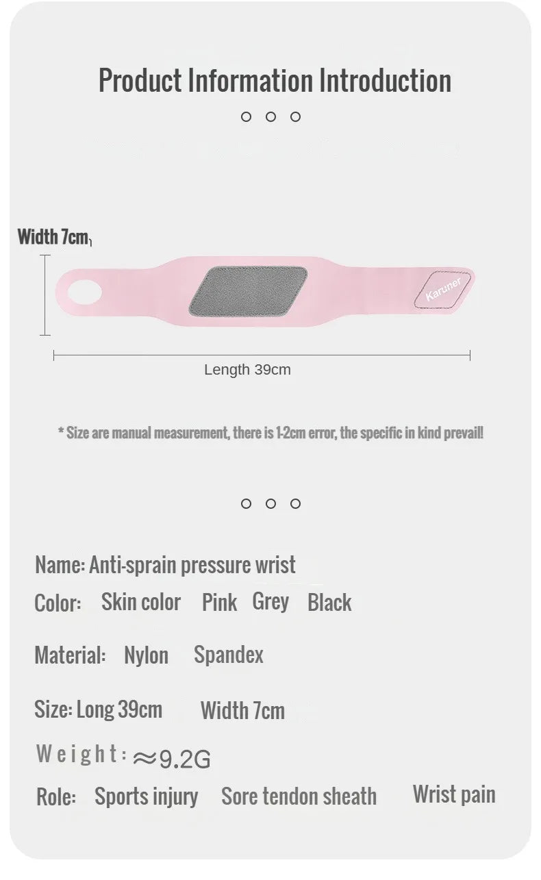 Fixed Spandex Sport Wrist Guard Wrist Sprain Tendonitis with Fastener Tape Wristband Ultra Thin Joint Brace  Fitness Sports Wrap