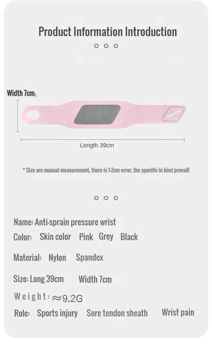 Fixed Spandex Sport Wrist Guard Wrist Sprain Tendonitis with Fastener Tape Wristband Ultra Thin Joint Brace  Fitness Sports Wrap