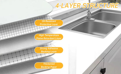 Kitchen Pearlescent Film Waterproof Wallpaper PVC Self-Adhesive Wall Stickers DIY Home Decor for Room Wardrobe Cabinet Furniture
