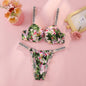 Victoria s Secret Rhinestone Logo Shoulder Straps Lace Underwear Sexy Lingerie Set Push Up Bra And Panties Set For Women