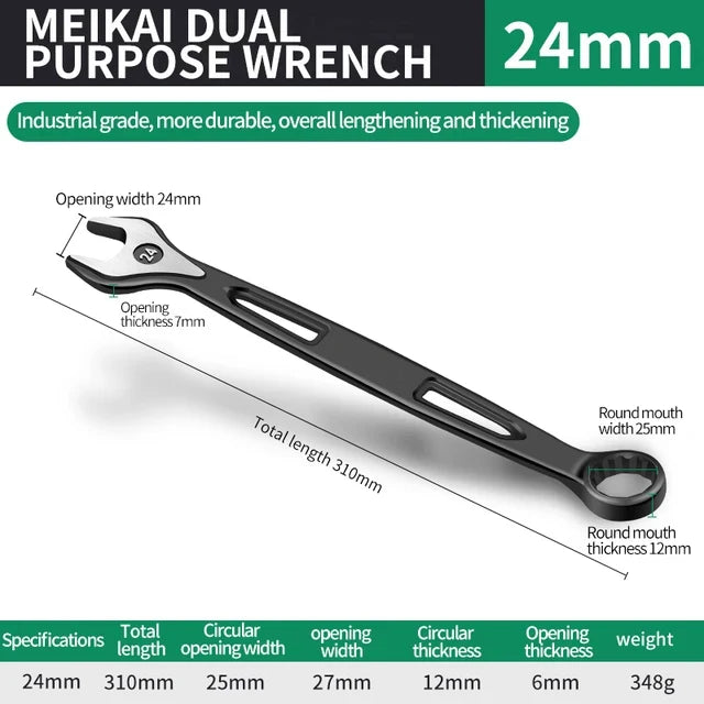 8mm-32mm Ratchet Wrench Dual-purpose Metric Setdouble Offset Ring Spanner Universal Spanner For Car Repair Hand Tool