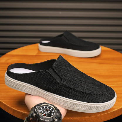 Summer 2026 New Men's Half-toe Slippers, Outdoor Casual Shoes, and Men's One-legged Lazy Shoes