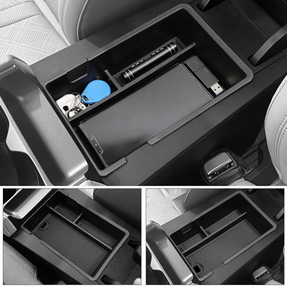 Armrest Box Storage Tray For BYD Yuan Pro Yuan UP ATTO 2 EV 2024 2025 Non-slip Armrest Storage Box Car Interior Accessories V9M5