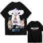 2026 New ONE PIECE Zoro Luffy Gear 5 Printed Short-sleeved Cotton T-shirt Summer Tide Pure Cotton Unisex Clothing