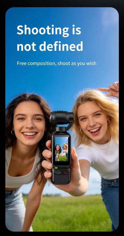 HD 4K Action Camera 180 Degree Rotatable For Vlog YouTube Tiktok Girls Record Life Video Recording Entry Portable Action Camera