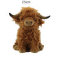 CYISONAL Highland Cow Stuffed Animals Plush Toy Fluffy Bull Animal Doll Soft Gift for Kids Boys Girls, 10 Inches  Tall