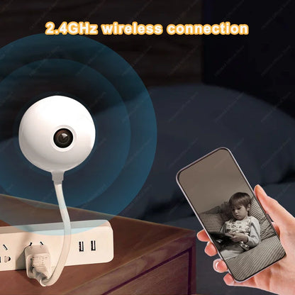 Indoor Mini Camera 3MP 2.4G WIFI Wireless Baby Monitor USB Light Bulb Camera Home Security Protection IP Cam Video Surveillance