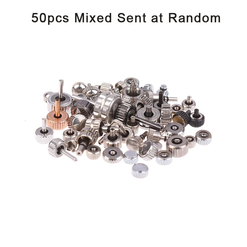 【S】50/100Pcs Watch Accessories Disassembly Parts Disassembly Heads DIY Accessories Watch Handmade Repair Tools