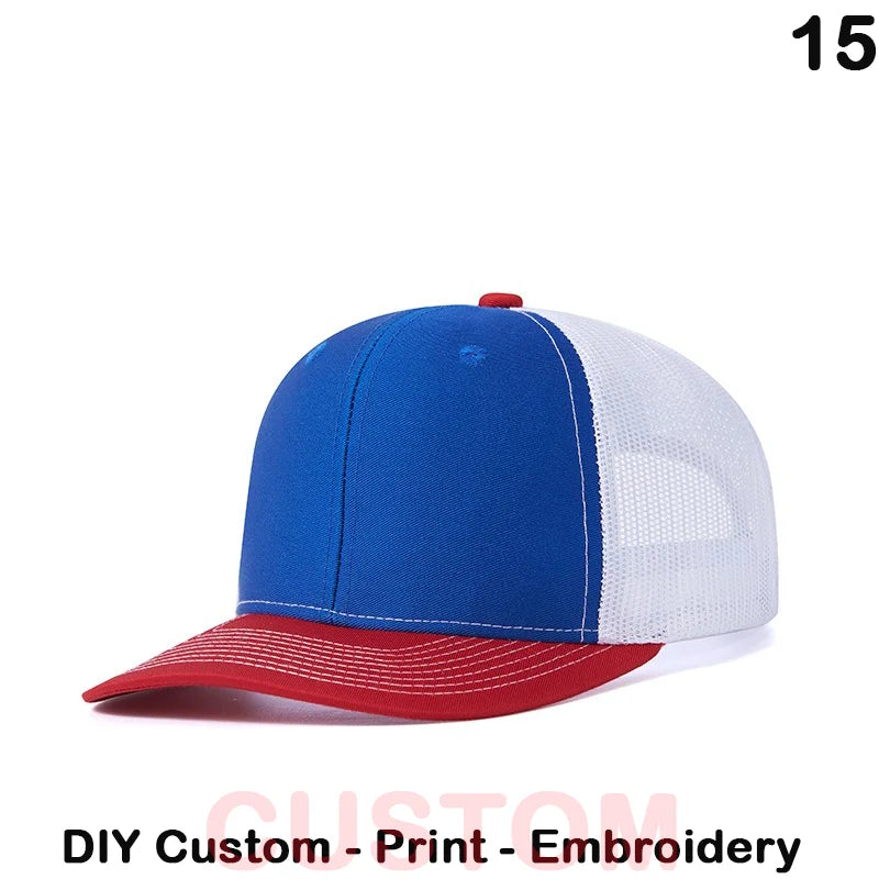 Fedoryn Custom Embroidery Baseball Cap for Men and Women DIY Design Mesh Cap LOGO Print Hat Quality Truck Hat Wholesale Unisex
