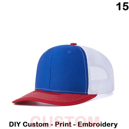 Fedoryn Custom Embroidery Baseball Cap for Men and Women DIY Design Mesh Cap LOGO Print Hat Quality Truck Hat Wholesale Unisex