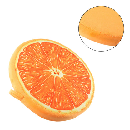 Cartoon Fruits Print Round Bar Chair Cushion Cover Anti-Slip Seat Cushion Slipcover Soft Stool Cushion Covers Slipcover
