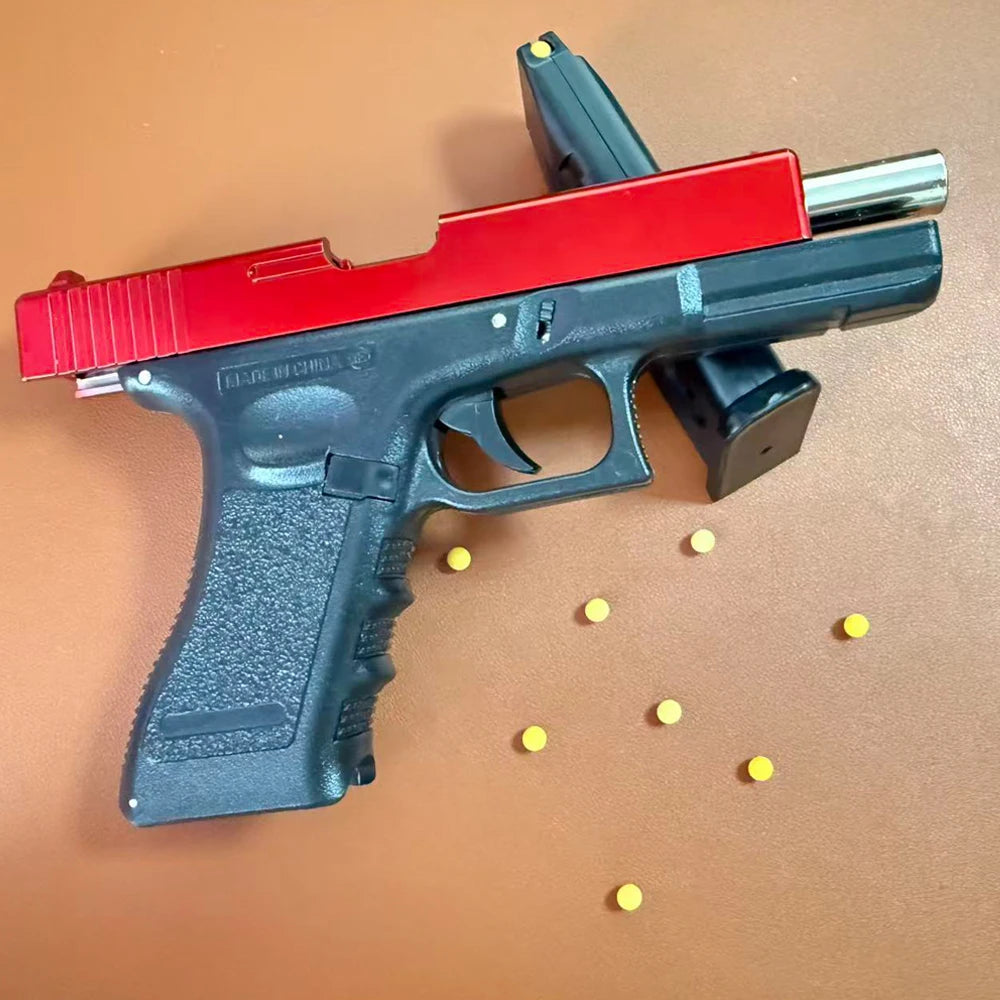 G18 Manual Bb Bullet Launcher - Realistic Design With Spare Magazine, Perfect For Outdoor Team Games
