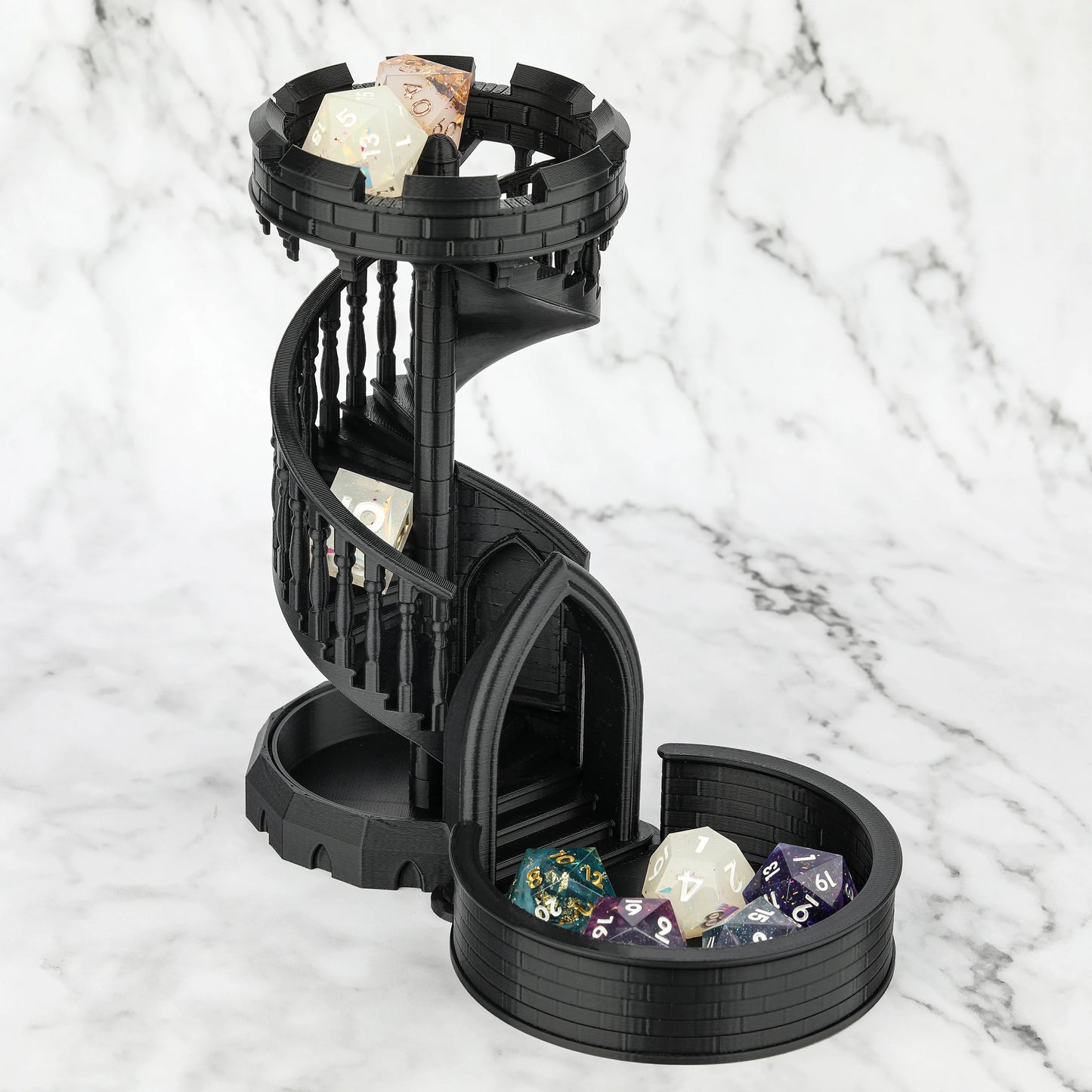 Dice Tower, RPG Collectible for Roleplaying Tabletop Games, Delivers Random Rolls Atmosphere to Every Session