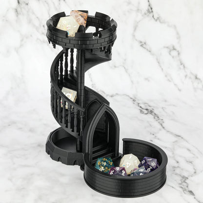 Dice Tower, RPG Collectible for Roleplaying Tabletop Games, Delivers Random Rolls Atmosphere to Every Session