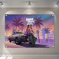 Hot Game G-G-T-A 6 150x200cm 60x90cm Flag Decoration Outdoor Picnic Party Home Camping Party Art Hanging Banner