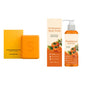Persimmon Soap Bar and Persimmon Body Wash for Body Odor Control Natural Fruity Aroma Shower Cleanse Gel Bath Soap for Women&Men