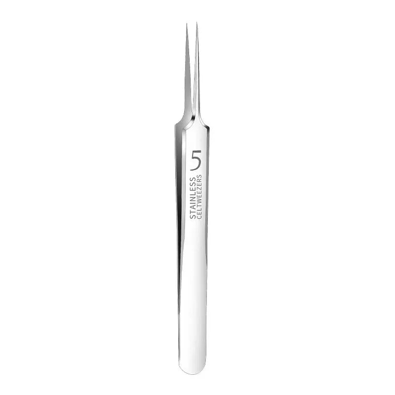 Stainless Steel Ultra-fine No. 5 Cell Pimples Blackhead Clip Tweezers Beauty Salon Scraping Closing Special  Acne Needle Tools