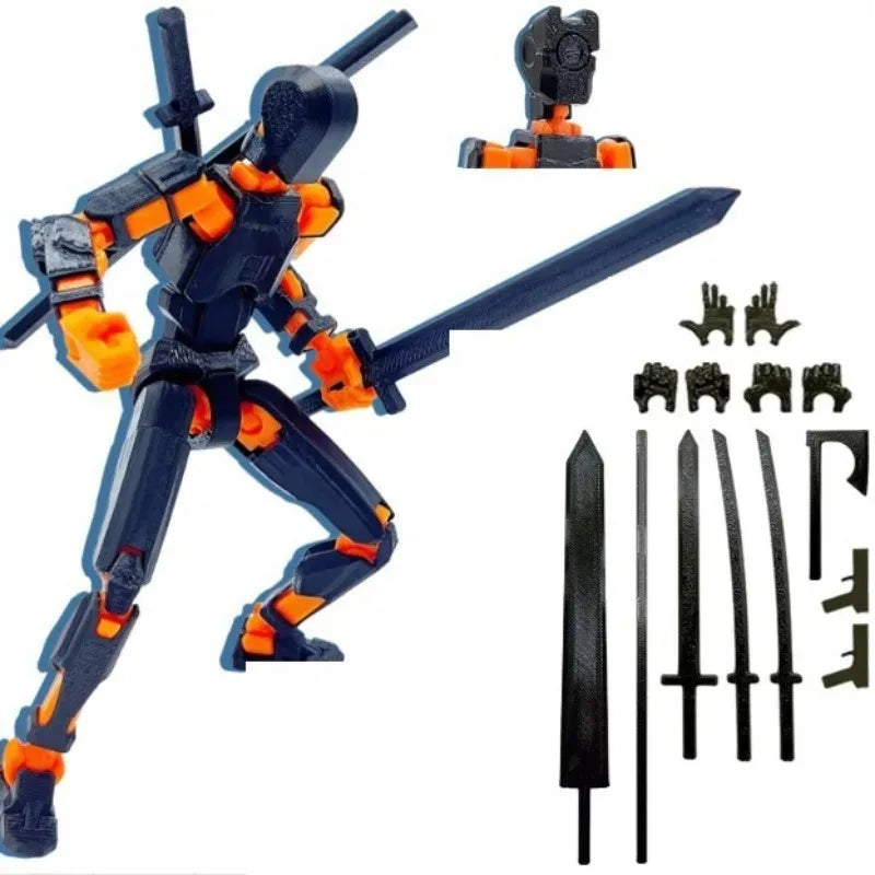 13 Articulated Joints Movable 3D Printed Third Generation DIY Assemble Collectible Desk Ornament Lucky Action Figure Home Decor